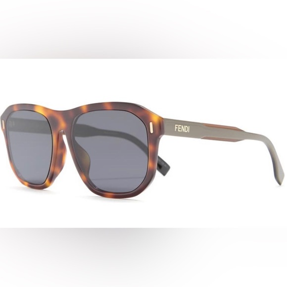 NWT Tortoise, Grey and Black Fendi FF0097/F/S sunglasses - Picture 2 of 9